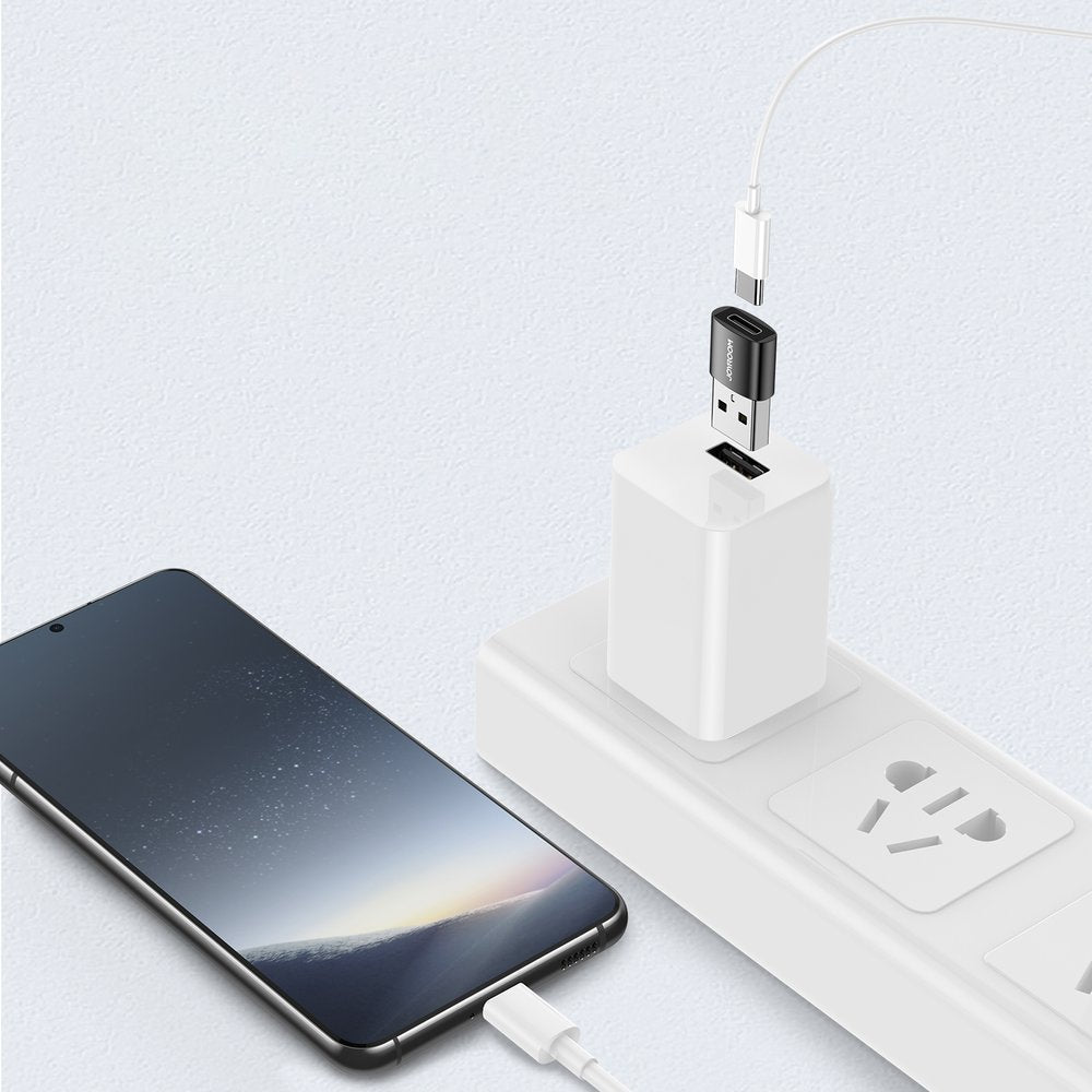 Adapter za podatke i punjenje USB-C - USB-A Joyroom S-H152, Set 2 komada, Crna