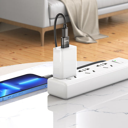 Adapter za Prijenos Podataka i Punjenje USB-C - USB-A HOCO UA17, Crni