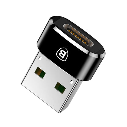 Adapter za prenos podataka i punjenje USB-C - USB-A Baseus, Crni CAAOTG-01