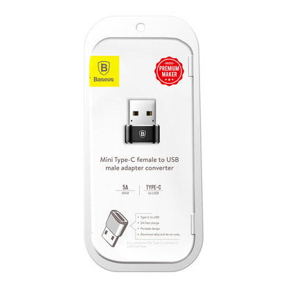 Adapter za prenos podataka i punjenje USB-C - USB-A Baseus, Crni CAAOTG-01