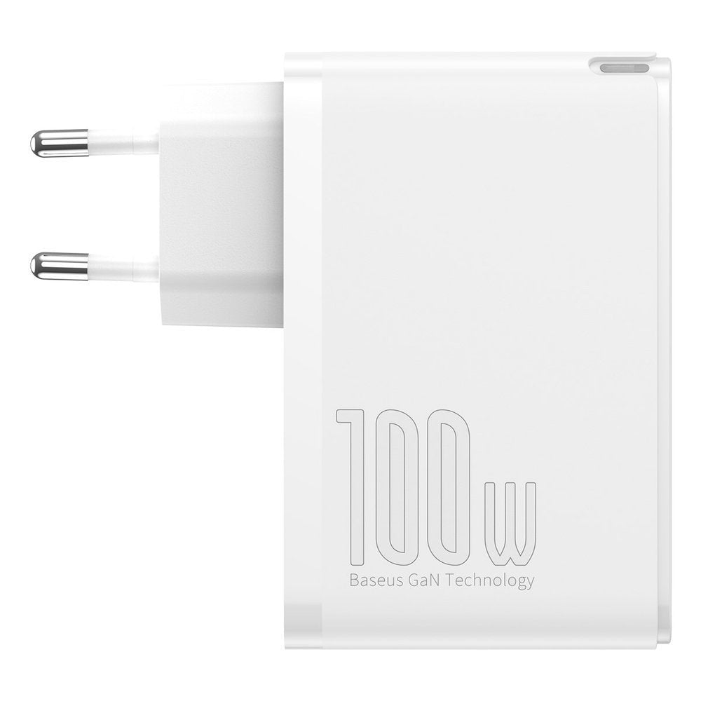 Punjač Baseus GaN2 Pro, 100W, 3A, 2 x USB-A - 2 x USB-C, Bijeli CCGAN2P-L02