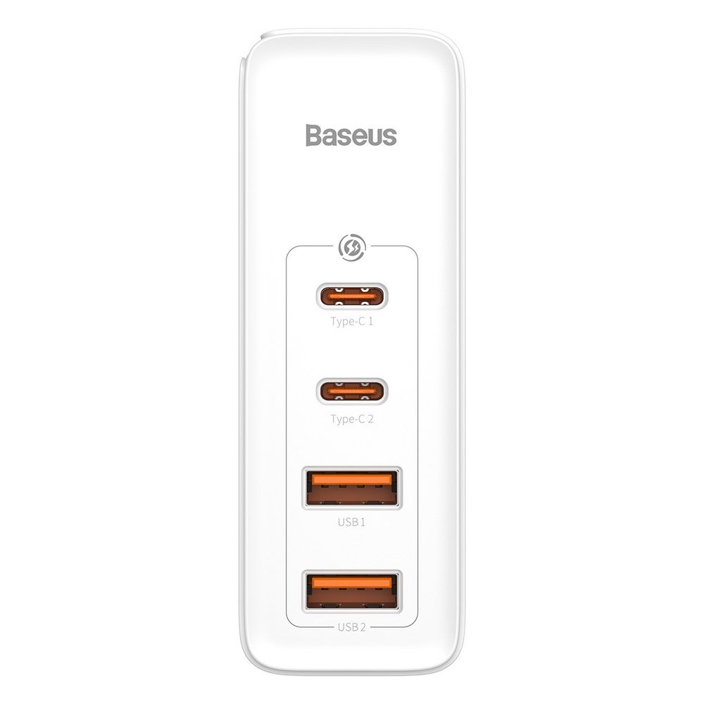 Punjač Baseus GaN2 Pro, 100W, 3A, 2 x USB-A - 2 x USB-C, Bijeli CCGAN2P-L02