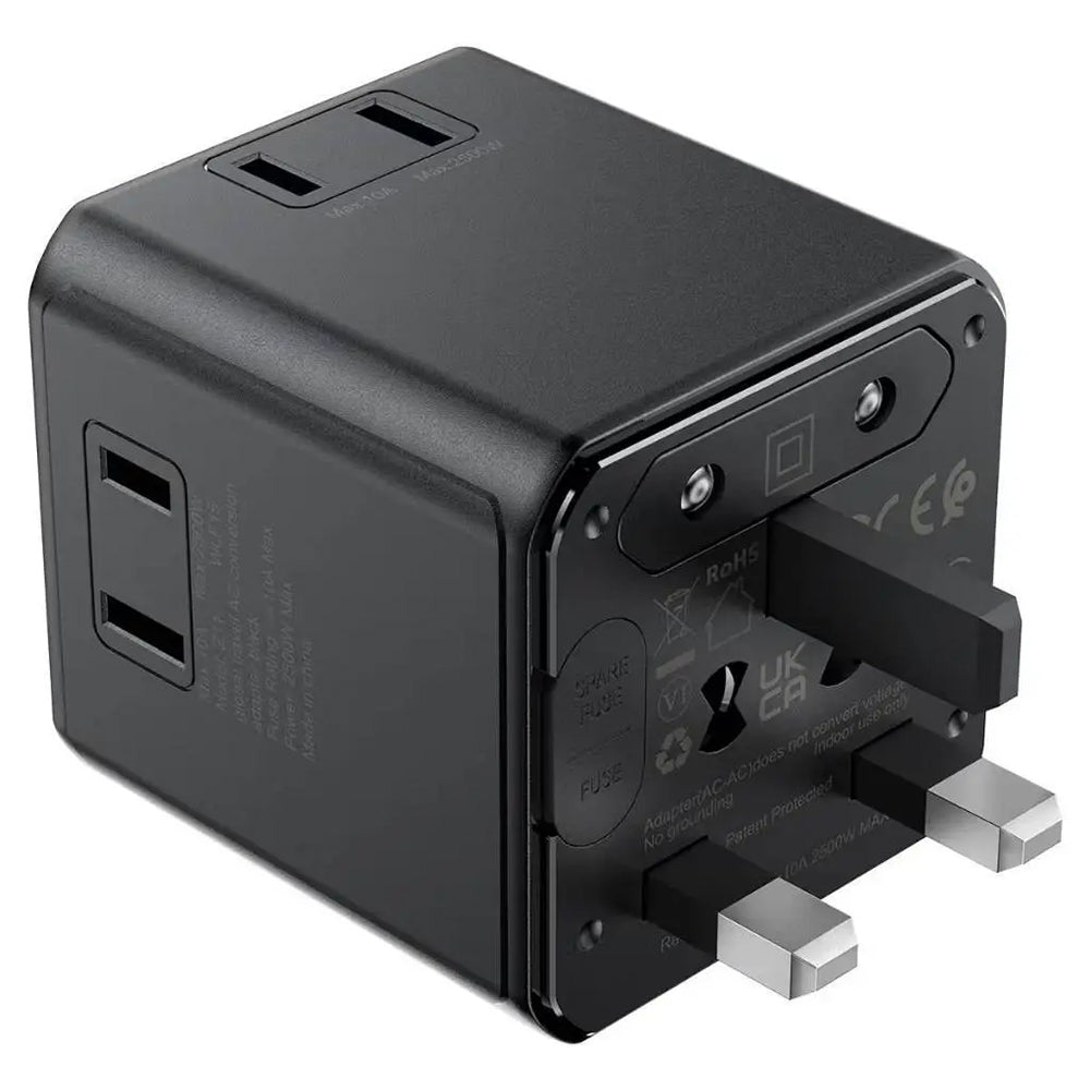 Acefast Z11 Travel mrežni adapter, crni