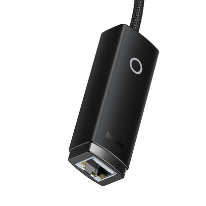 Mrežna ploča Baseus Lite, USB-C - RJ45, Crna WKQX000301