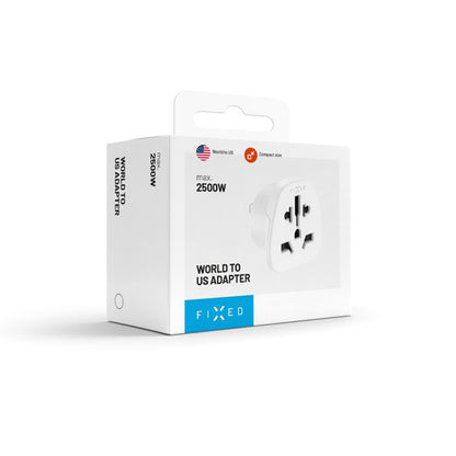 Adaptor Mreže Fixed EU / UK / USA - US, Beli