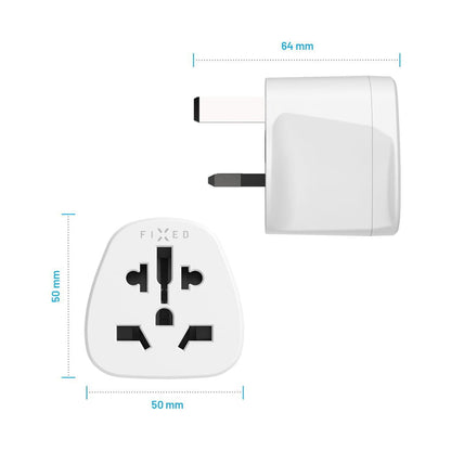 Adaptor Mreže Fixed EU / US / AUS - UK, Beli