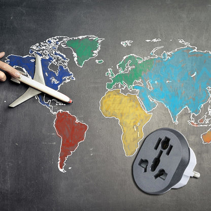 Adaptor Mreža Techsuit C529 UK / US / AU - EU, Beli