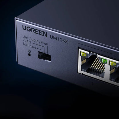 Mrežni prekidač UGREEN 35048EU, 5 x RJ45, Siva