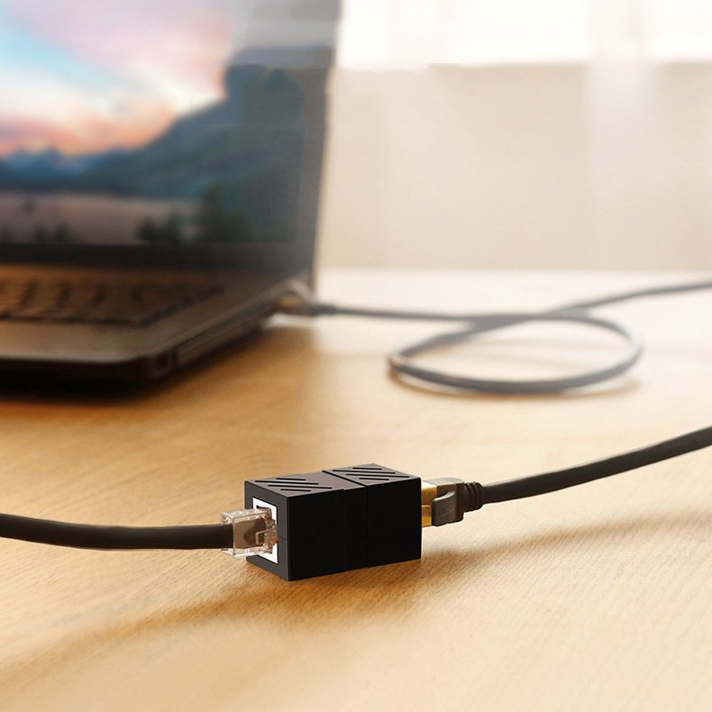 Adapter za mrežu UGREEN NW114, RJ45 - RJ45, Crni