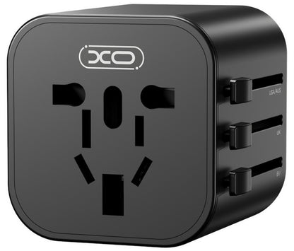 Adaptor mreže XO Design WL28 Travel US / UK / AU / CN / EU, Crni