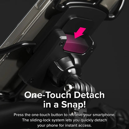 Adapter Telefon Ringke Quick & Go za Držač Bicikla, Set 2 komada, Crna