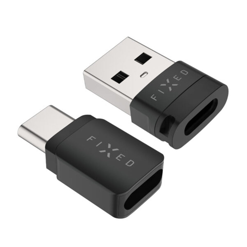USB Adapter za Blokiranje Podataka Fixed, USB-A / USB-C, 2u1, Crni