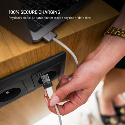 USB Adapter za Blokiranje Podataka Fixed, USB-A / USB-C, 2u1, Crni