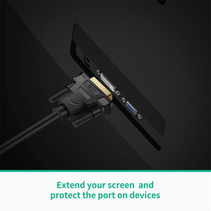 Video adapter UGREEN 20118, HDMI - DVI, 1080P, Crni
