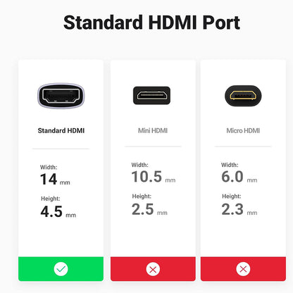 Video adapter UGREEN HD159 (90592), HDMI - HDMI, 8K, Siva