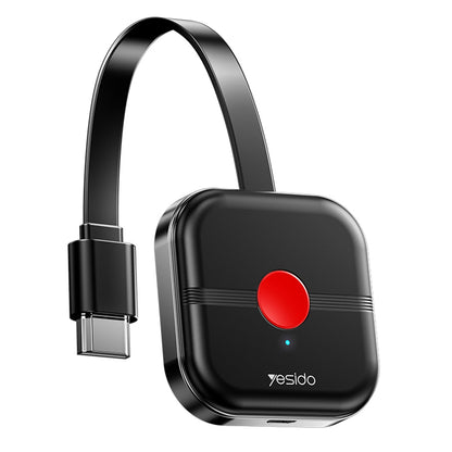 Bežični multimedijalni adapter Yesido TV10 5G, Crni