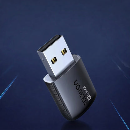 Bežični adapter UGREEN CM762 (35264), Dual Band, Wi-Fi 6, 600Mbps, Crni