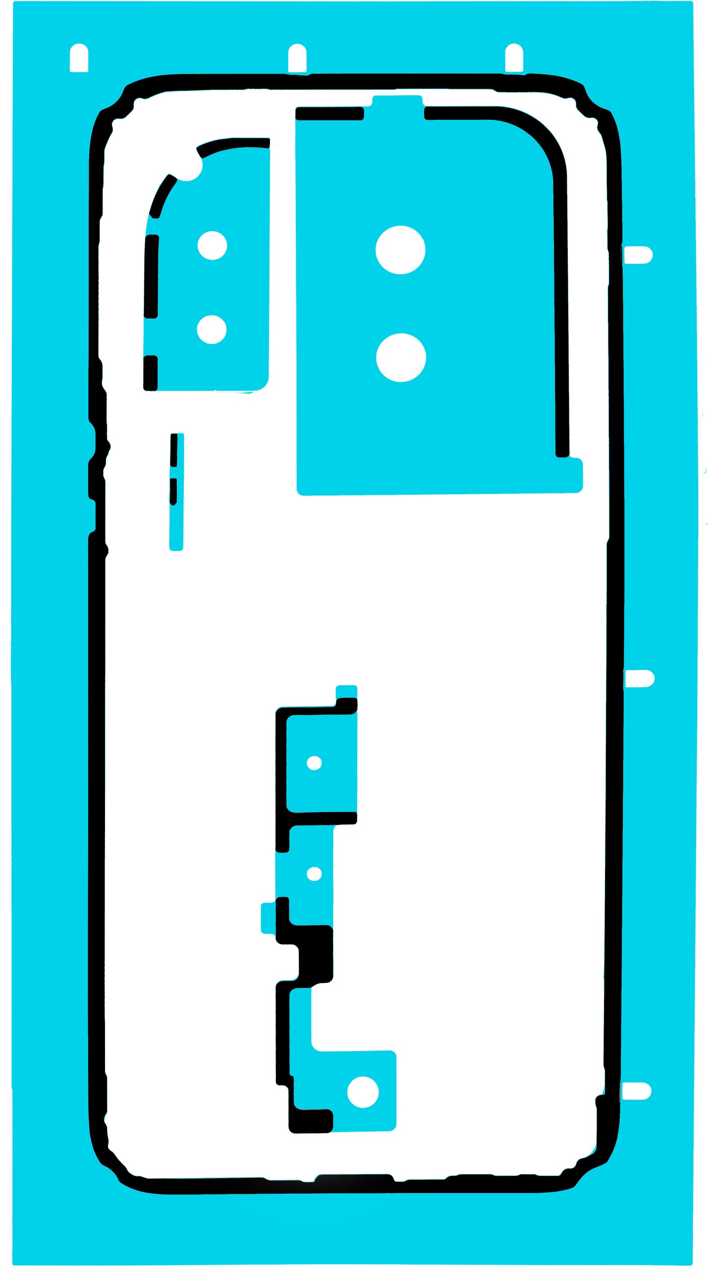 Lepak za poklopac baterije Huawei Pura 80 Pro / Pura 80 Ultra, Service Pack 51630MRC