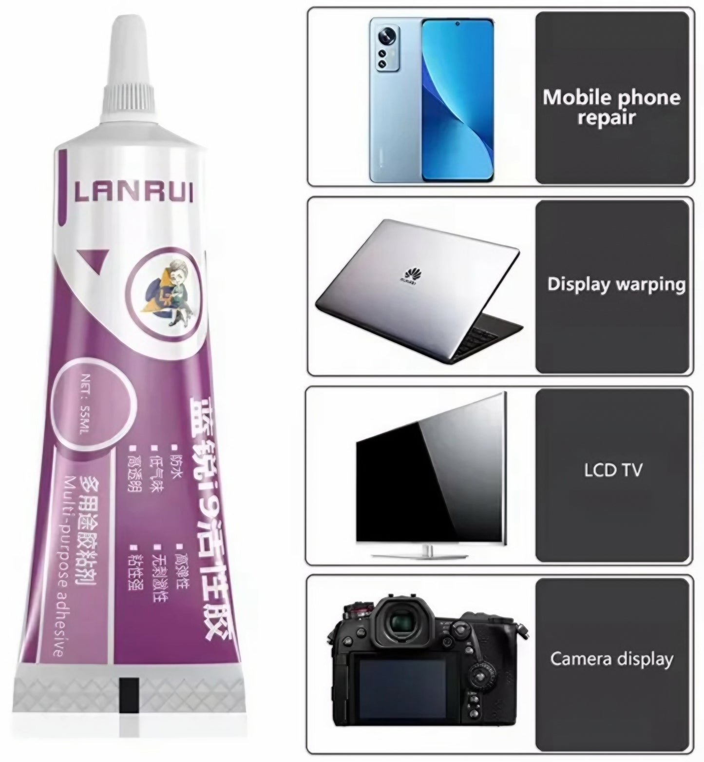 Tečni lepak Lanrui I9, 55ml, Providan