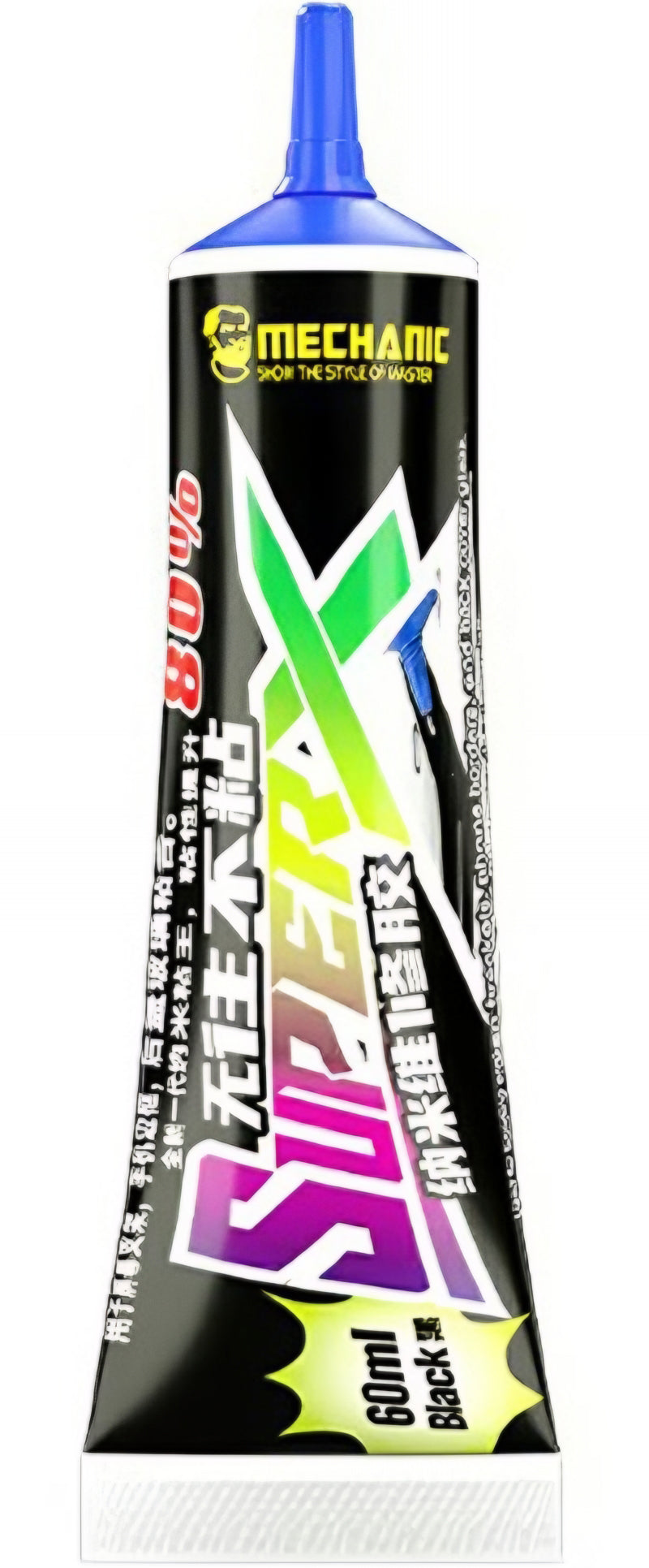 Tečni lepak Mechanic Super X, 60ml, Crni