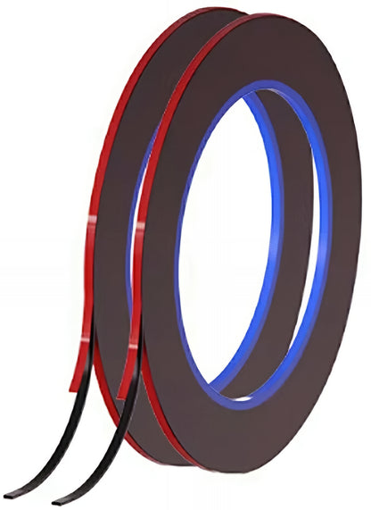 Mehanička lepljiva traka, 0.3mm, Set 2 komada, Crna