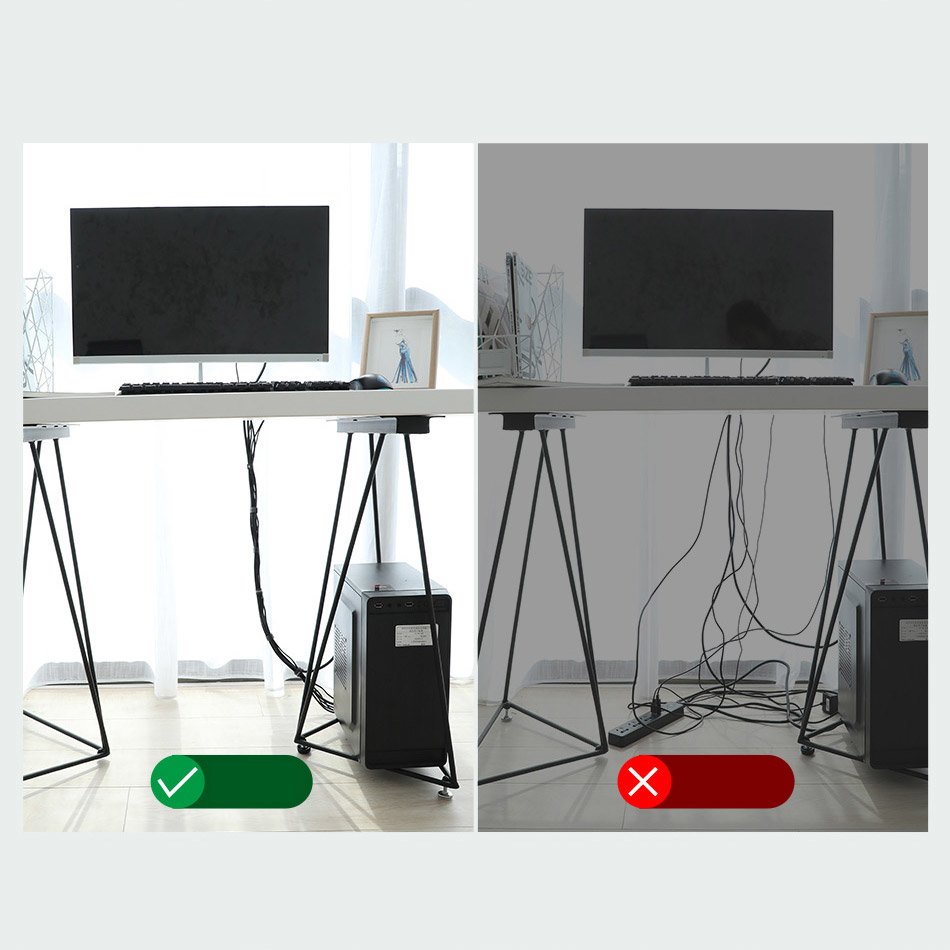 Organizator Kablova Baseus Circle, Velcro, 3m, Crni ACMGT-F01