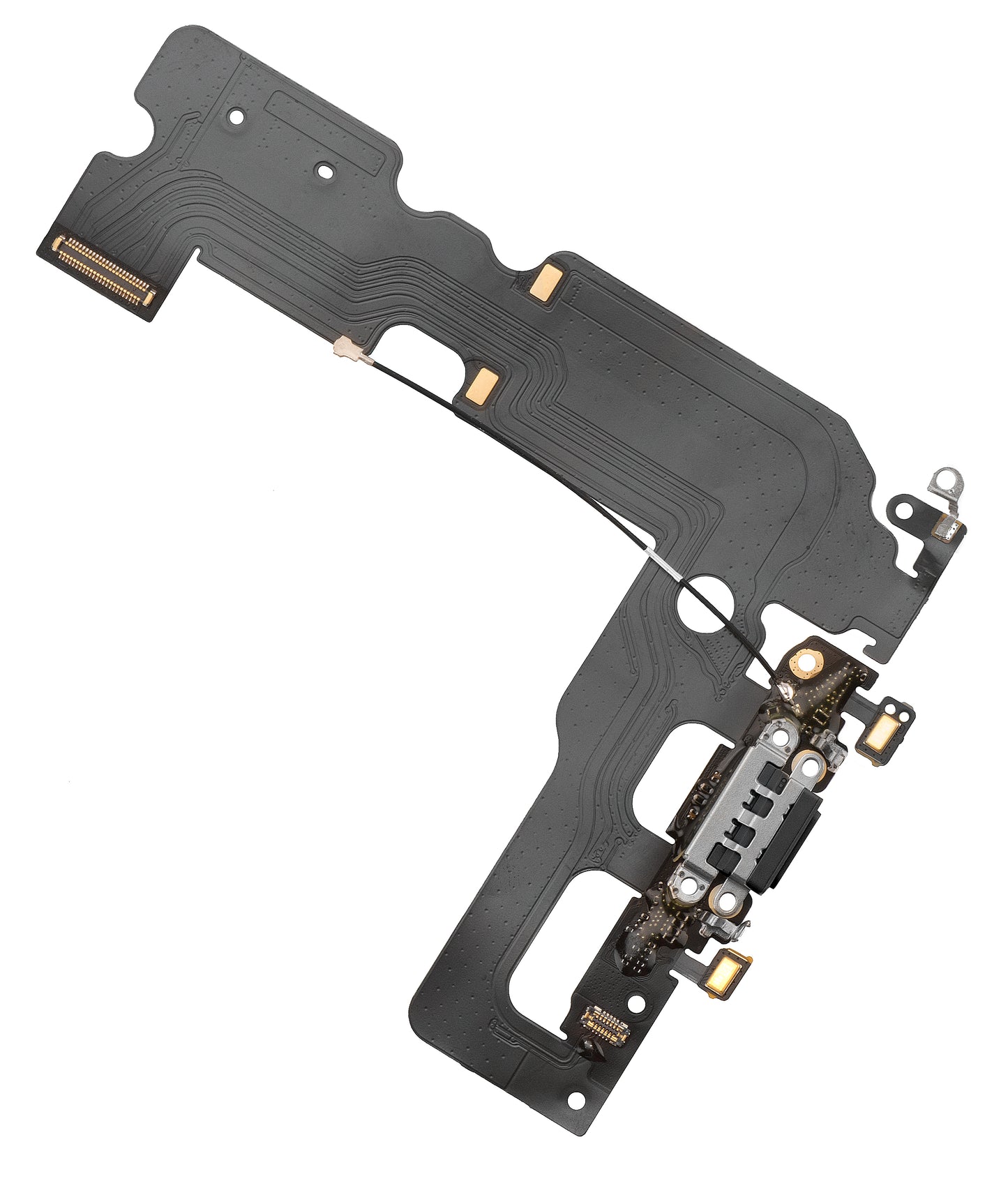 Traka s konektorom za punjenje - Mikrofon za Apple iPhone 7 Plus, Crna