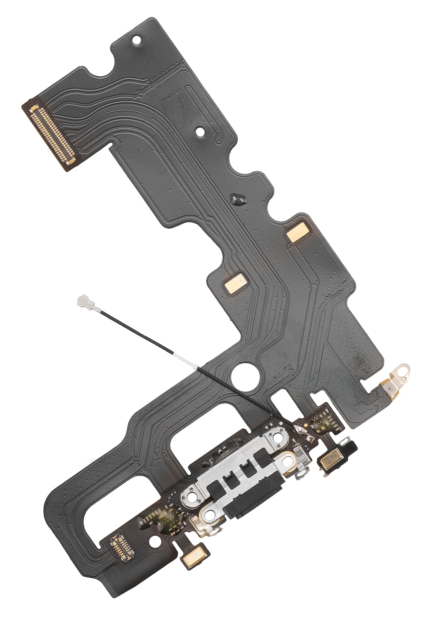 Traka s konektorom za punjenje - Mikrofon za Apple iPhone 7, Crna