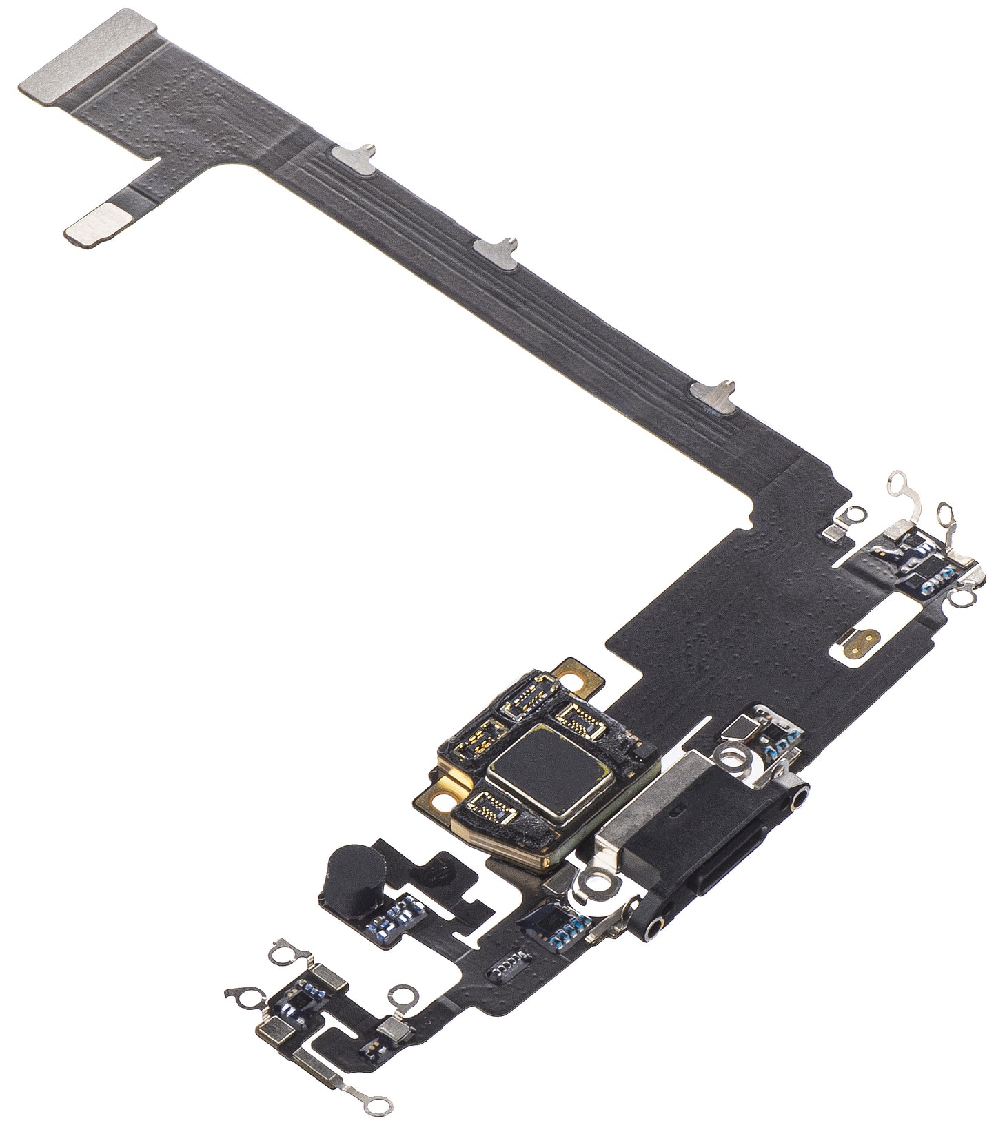 Traka sa konektorom za punjenje - Mikrofon Apple iPhone 11 Pro Max, Crna