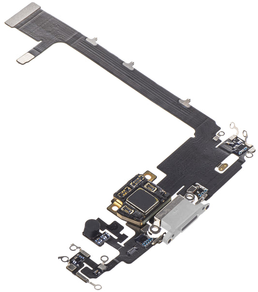 Traka sa konektorom za punjenje / podatke - Mikrofon Apple iPhone 11 Pro Max, Srebrna