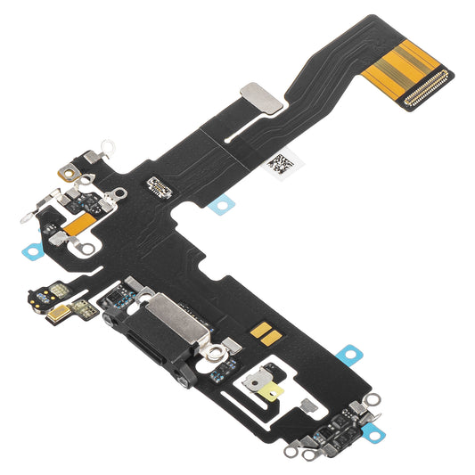 Traka s konektorom za punjenje - Mikrofon za Apple iPhone 12 / 12 Pro, Crna