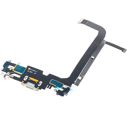 Headband with Charging Connector - Apple iPhone 13 Pro Max Microphone, Silver 