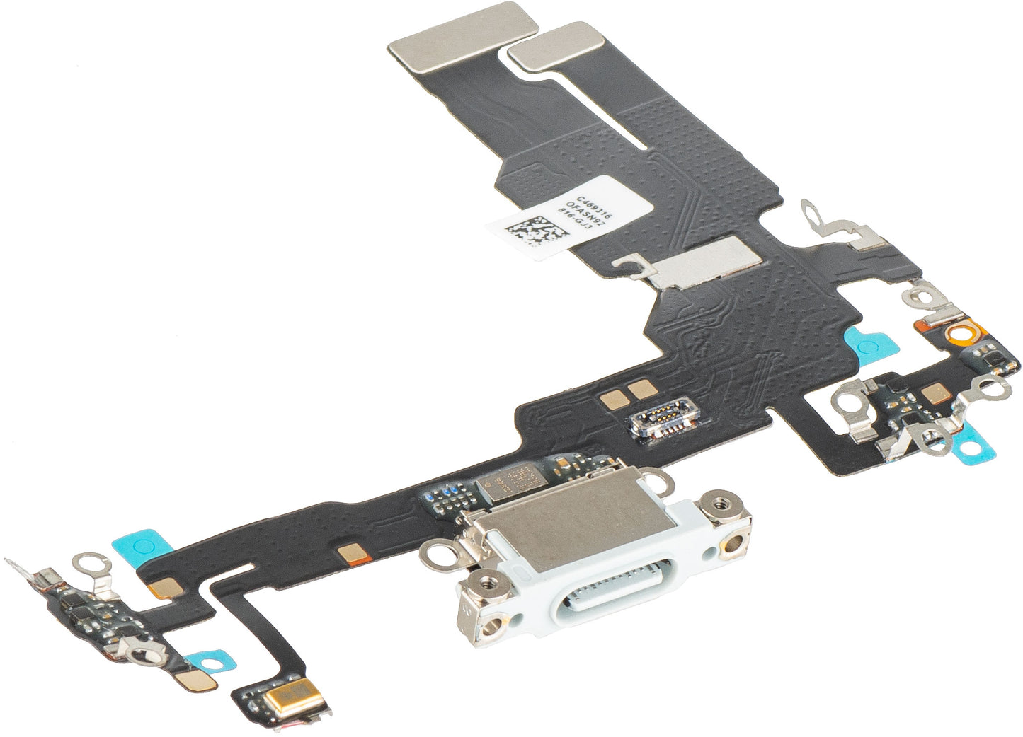 Traka sa Konektorom za Punjenje - Mikrofon Apple iPhone 15, Srebrna