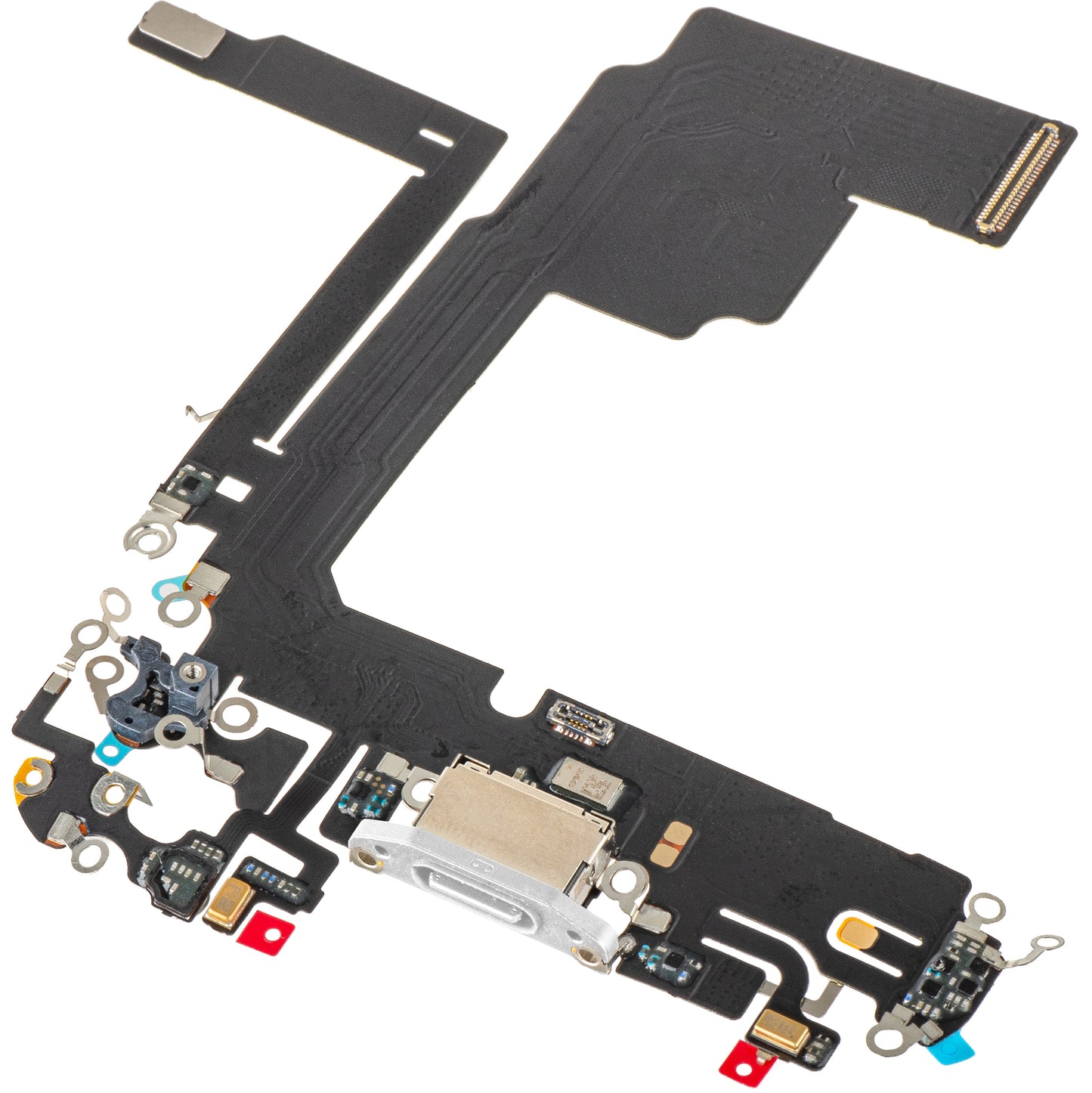 Traka sa Konektorom za Punjenje - Mikrofon Apple iPhone 15 Pro, Srebrna