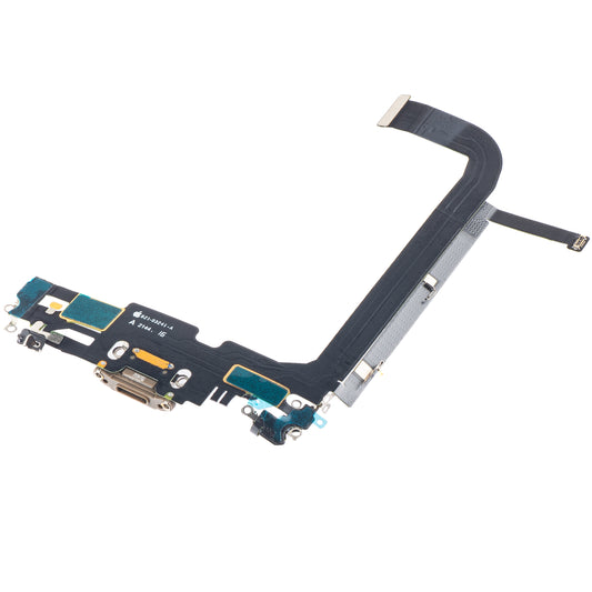 Traka s konektorom za punjenje - Mikrofon Apple iPhone 13 Pro Max, Zlatna
