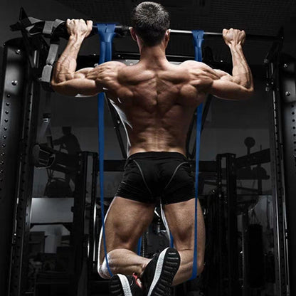 Elastična traka za fitnes Techsuit TS-01, Set od 5 komada, Višebojna