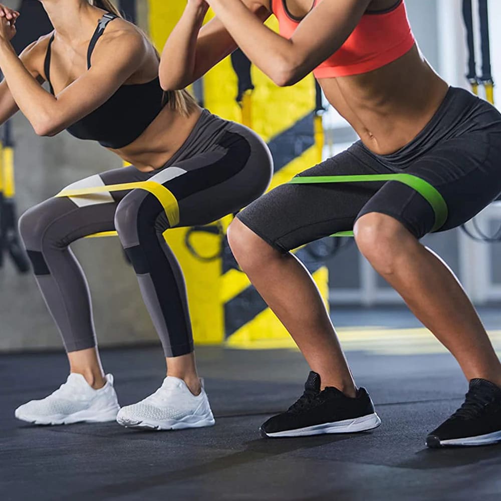 Elastična traka za fitnes Techsuit TS-01, Set od 5 komada, Višebojna