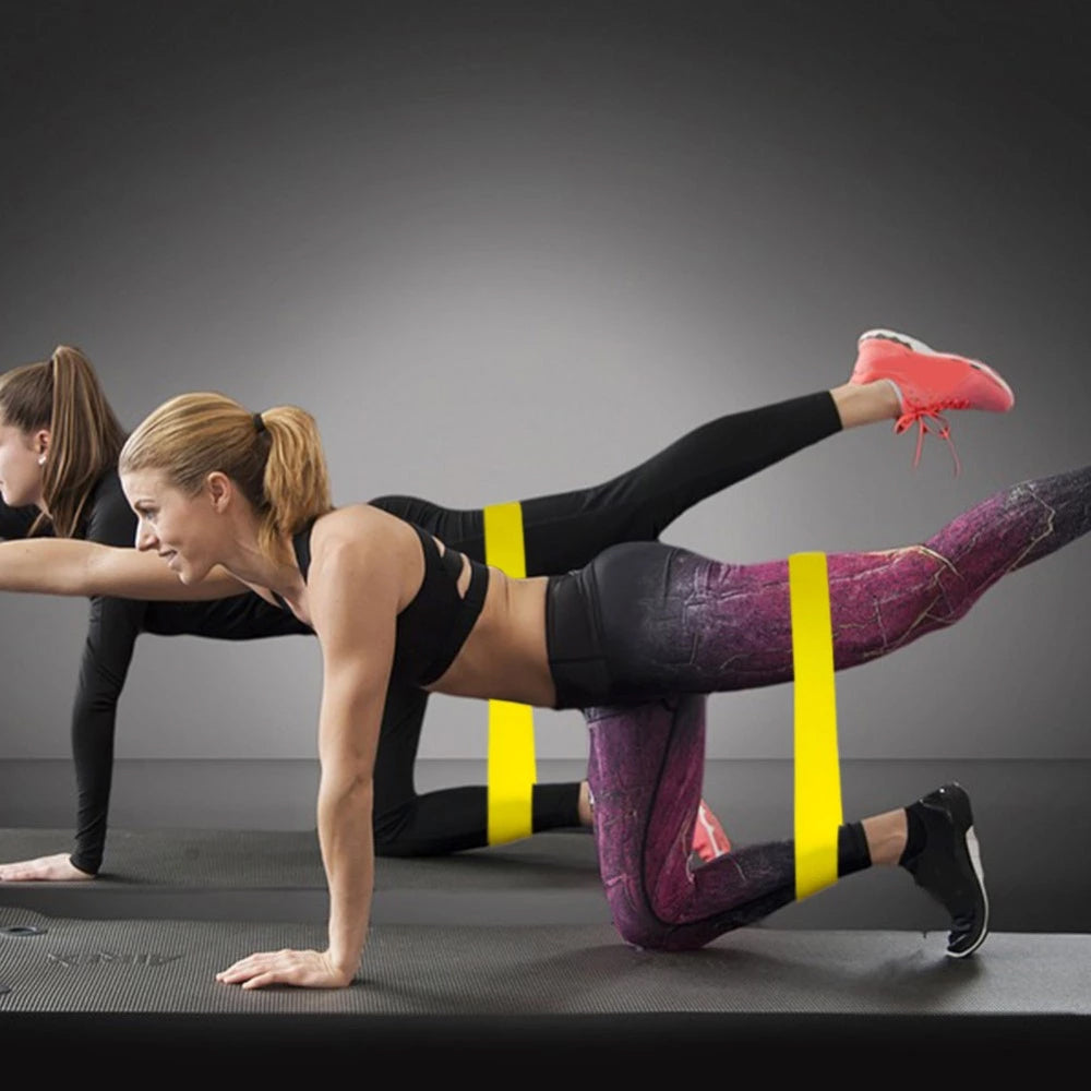 Elastična traka za fitnes Techsuit TS-01, Set od 5 komada, Višebojna