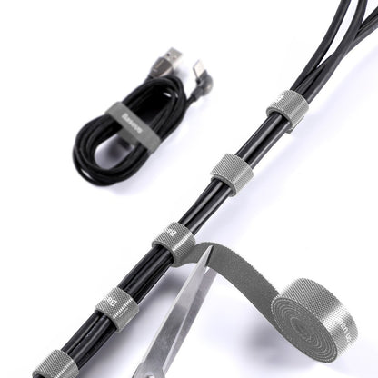 Organizator Kablova Baseus Circle, Velcro, 3m, Sivi ACMGT-F0G