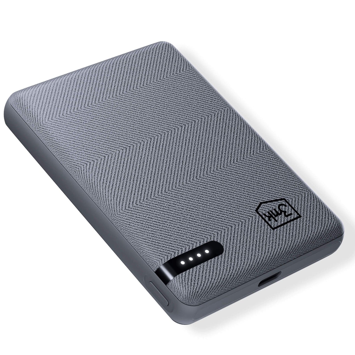 Eksterni punjač 3MK Pocket, 5000mAh, 12W, 1 x USB-C, Siva
