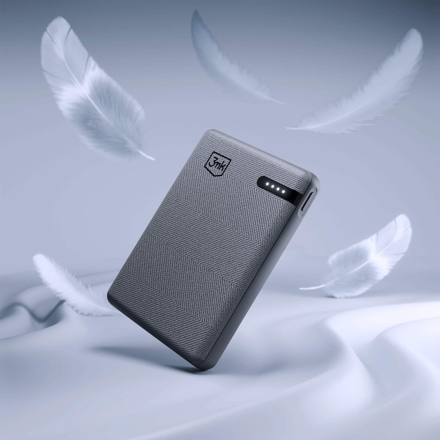 Eksterni punjač 3MK Pocket, 5000mAh, 12W, 1 x USB-C, Siva