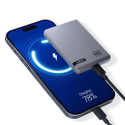 Eksterni punjač 3MK Pocket, 5000mAh, 12W, 1 x USB-C, Siva