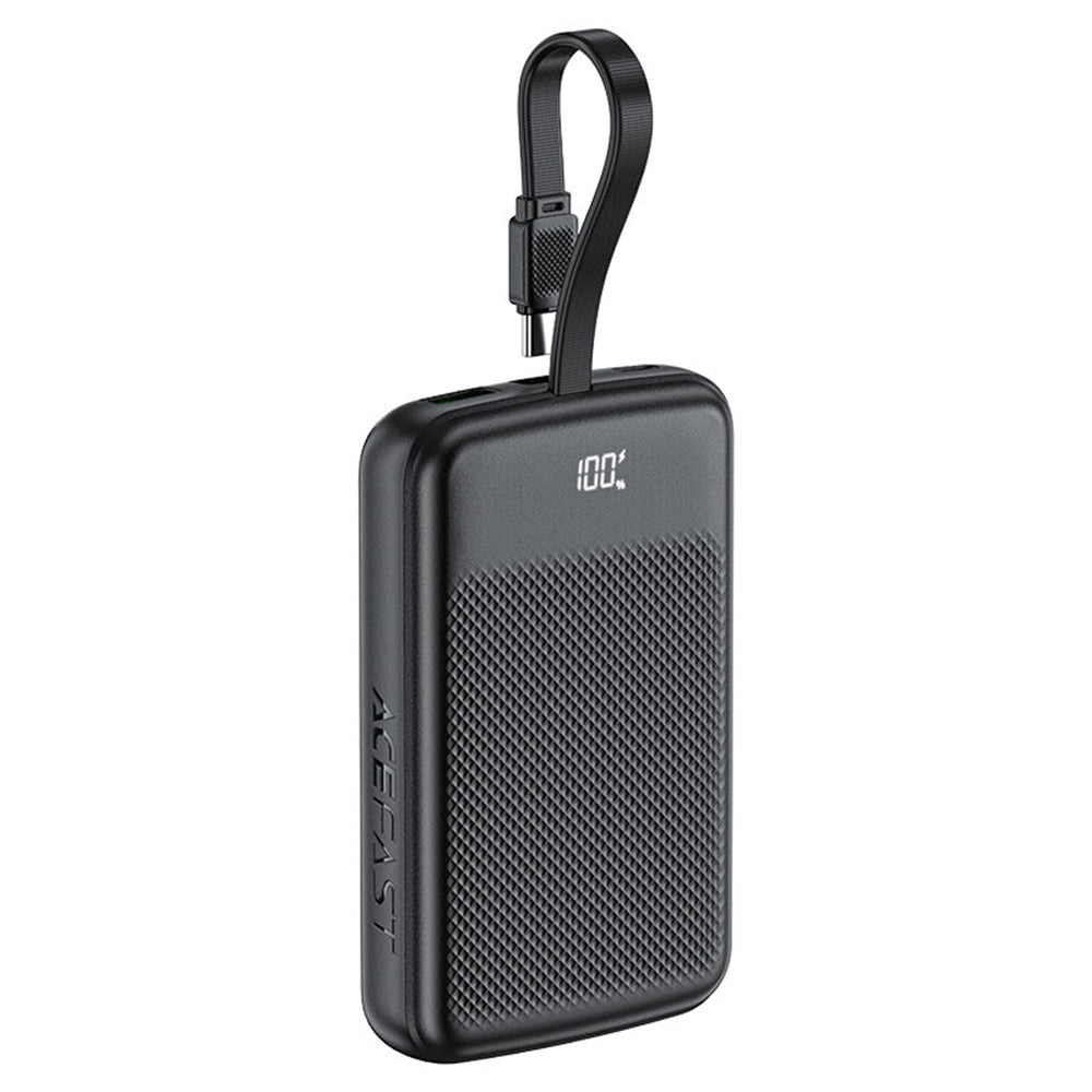 Spoljna baterija Acefast M13, 10000mAh, 22.5W, QC + PD, 1 x USB-A - 2 x USB-C, Crna.