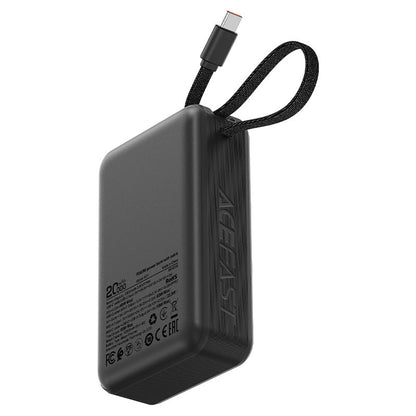 Spoljna baterija Acefast M21, 20000mAh, 65W, QC + PD, 1 x USB-A - 2 x USB-C, Crna