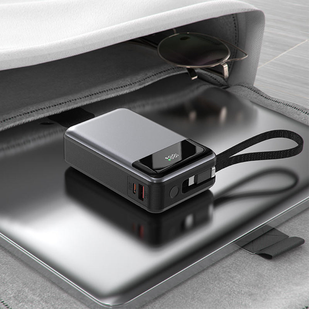 Spoljna baterija Acefast M21, 20000mAh, 65W, QC + PD, 1 x USB-A - 2 x USB-C, Crna