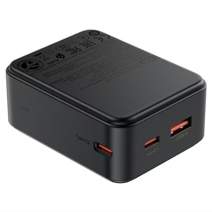 Eksterna baterija Acefast M28, 10000mAh, 22.5W, QC + PD, 1 x USB-A - 2 x USB-C, Crna