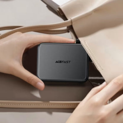 Eksterna baterija Acefast M28, 10000mAh, 22.5W, QC + PD, 1 x USB-A - 2 x USB-C, Crna
