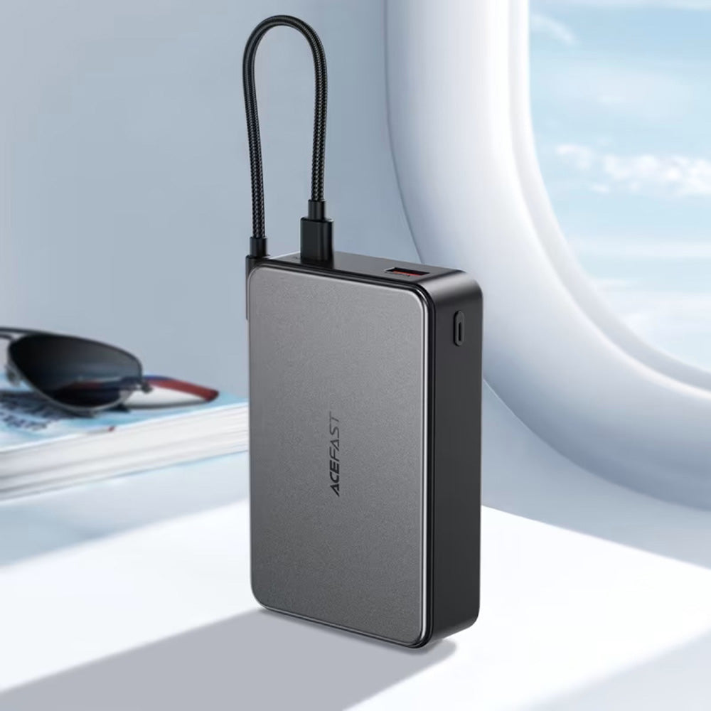 Spoljna baterija Acefast M29, 20000mAh, 22.5W, QC + PD, 1 x USB-A - 2 x USB-C, Crna