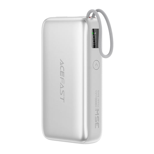 Spoljna baterija Acefast M32, 10000mAh, 35W, PD, 2 x USB-C, Srebrna