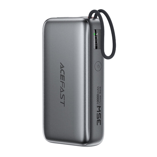 Eksterna baterija Acefast M32, 10000mAh, 35W, PD, 2 x USB-C, Siva